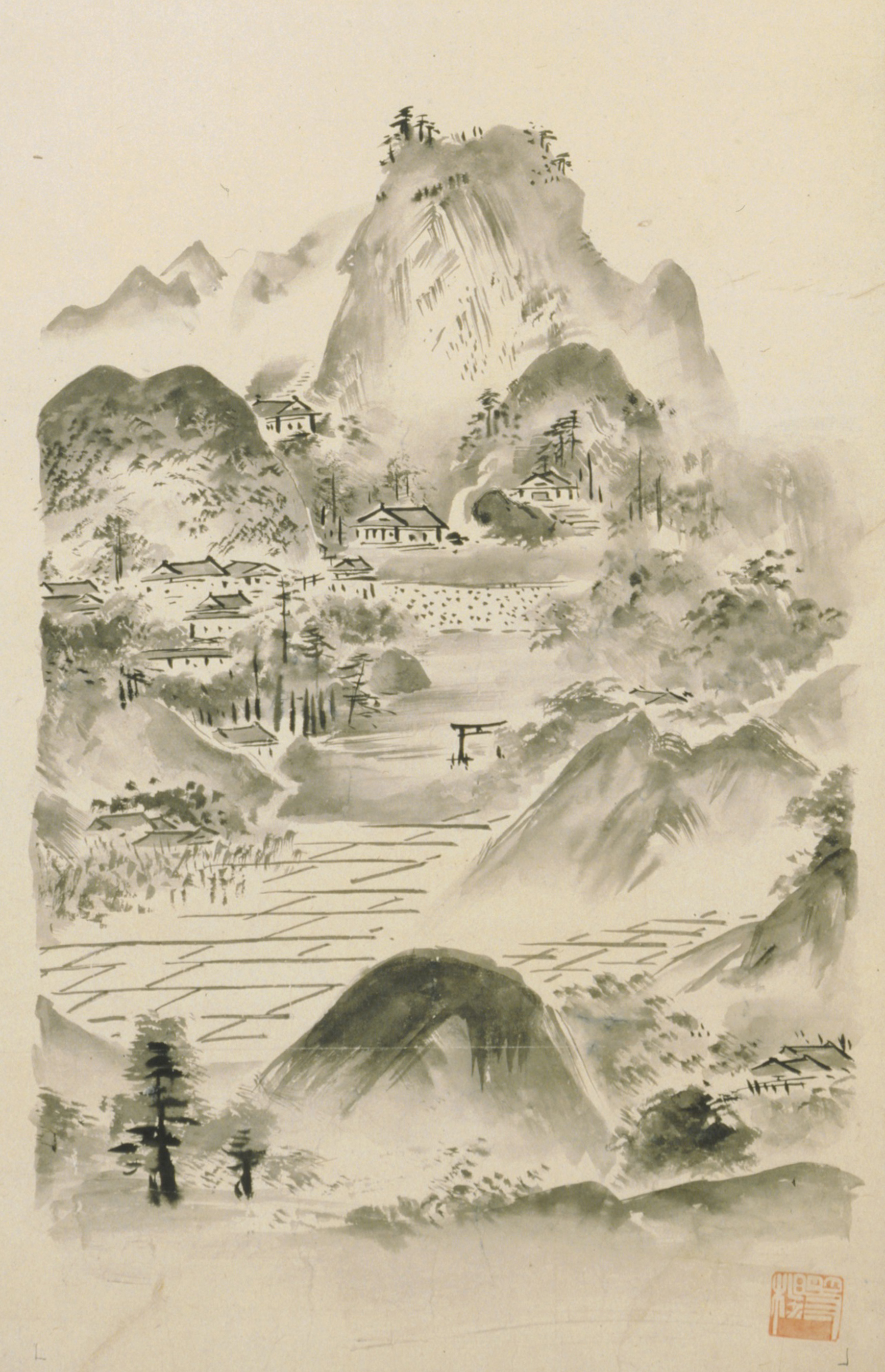 Illustration of a mountain temple (Copy) (Partial)